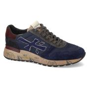 Premiata Casual lädersneakers med kontrastdetaljer Multicolor, Herr