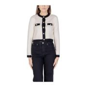 Vero Moda Stickad Kofta med Viskosblandning Beige, Dam