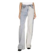 MM6 Maison Margiela Panel Inside-Out Jeans Blue, Dam