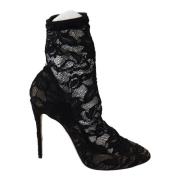 Dolce & Gabbana Svart Spets Taormina Högklackade Pumps Black, Dam