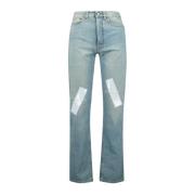 MM6 Maison Margiela Jeans med adhesiva band Blue, Dam