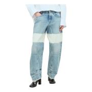 Jil Sander Bleach Wash Ballong Jeans Blue, Dam