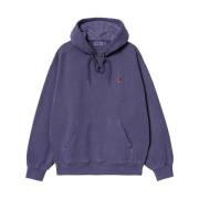 Carhartt Wip Bomullshuvtröja med framficka Purple, Herr