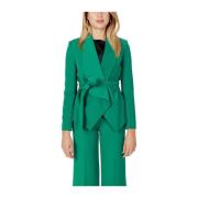 Sandro Ferrone Grön Polyester Blazer Höst/Vinter Kollektion Green, Dam