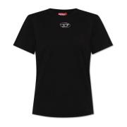 Diesel T-shirt T-Regs-Od-Q1 Black, Dam