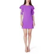 Rinascimento Lila Polyester Klänning Vår/Sommar Kollektion Purple, Dam