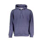 Tommy Hilfiger Bl Bomullshoodie fr Mn Blue, Herr