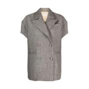 Niccolò Pasqualetti Double-Breasted Coats Brown, Dam