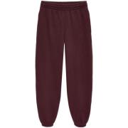 Anine Bing Burgundy Broderad Logga Elastiska Byxor Red, Dam