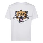 Kenzo Glad Tiger Klassisk T-shirt White, Herr