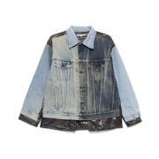 Needles Patchwork Denim Jacka Blue, Herr