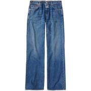 Closed Blå Denim Wide Leg Jeans Blue, Dam