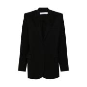 IRO Svart Ull Stretch Blazer Black, Dam