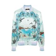 Amiri Sidensatin Randig Kantjacka Multicolor, Herr