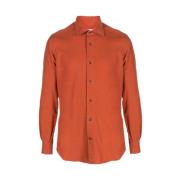 Mazzarelli Casual Shirts Orange, Herr