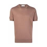 Mauro Ottaviani Brun Bomull Rund Hals T-Shirt Brown, Herr