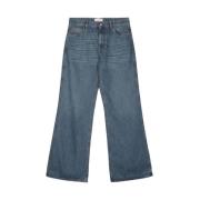 Coperni Indigo Blå Denim Jeans med Whiskering Blue, Herr