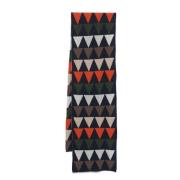 Lady Anne Kashmir Geometrisk Intarsia Stickad Halsduk Multicolor, Herr