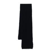 Lady Anne Midnight Blue Cashmere Cable Knit Scarf Blue, Herr