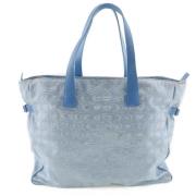 Chanel Vintage Pre-owned Canvas chanel-vskor Blue, Dam