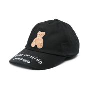 Palm Angels Svart Teddybjörn Motiv Keps Black, Dam