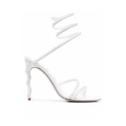 René Caovilla Ivory Cecile Strass Sandaler White, Dam