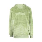 Ripndip Logo-broderad Sherpa Hoodie Green, Herr