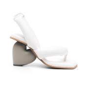 Yume Yume Hjärta Häl Vita Slingback Skor White, Dam