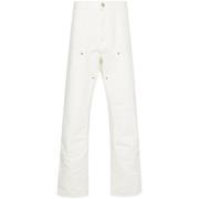 Carhartt Wip Straight Trousers White, Herr