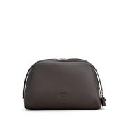 Tod's Brun läder handledsremväska Brown, Dam