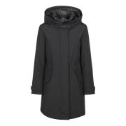 Woolrich Vattentät 3-i-1 Parka Huva Jacka Black, Dam