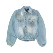 EgonLab Jeansjacka med Distressed Effekt Blue, Herr