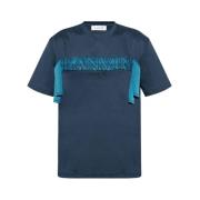 Lanvin Navy Blue Crew Neck T-shirt Blue, Herr