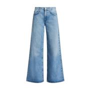 Agolde Blå Wide Leg Denim Jeans Blue, Dam