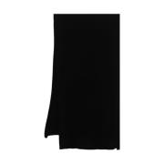 Lady Anne Kashmir Stickad Svart Halsduk Wrap Stil Black, Dam