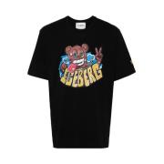 Iceberg Svart Grafiskt Tryck Crew Neck T-shirt Black, Herr