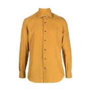 Mazzarelli Casual Shirts Yellow, Herr