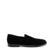 Dolce & Gabbana Svarta Läder Slip-On Skor Black, Herr