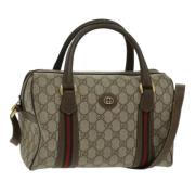 Gucci Vintage Pre-owned Canvas handvskor Beige, Dam