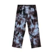 Emporio Armani Tie-Dye Corduroy Byxor Blue, Herr