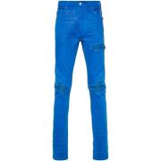 Amiri Royal Blue Skinny Distressed Jeans Blue, Herr