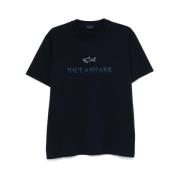 Paul & Shark Navy Blue Jersey Crew Neck T-shirt Blue, Herr