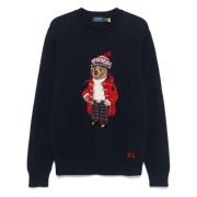 Polo Ralph Lauren Navy Pullover Sweater Blue, Herr