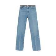 Stella McCartney Blå Klassiska Straight Leg Jeans Blue, Dam