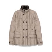 Moorer Vinter Shearling Jacka Brown, Herr