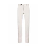 Pt01 Beige Stretch-Bomull Straight Chinos Beige, Herr