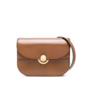 Furla Brun Axelväska med Push-Lock Brown, Dam