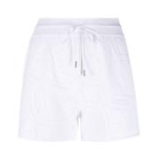 Salvatore Ferragamo Gancio-perforerade Shorts White, Dam