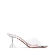 Amina Muaddi Lupita Glass Slipper 70 Gray, Dam