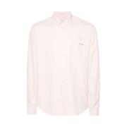 Maison Labiche Rosa Skjorta med Slogan Pink, Herr